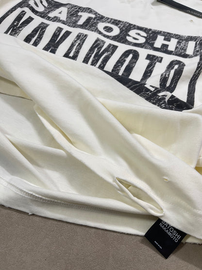 Satoshi Nakamoto Explicit Codex Tee Distressed Washed Heavyweight Cotton Destroyed Raw Edge Vintage Streetwear T-Shirt | Explicit Codex