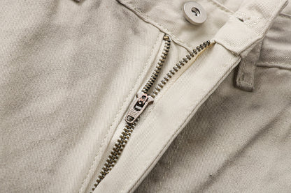 Diagonal Seam Wide Leg Cargo Pants High Waist Khaki Washed Utility Streetwear Casual Trousers | Sand Arc