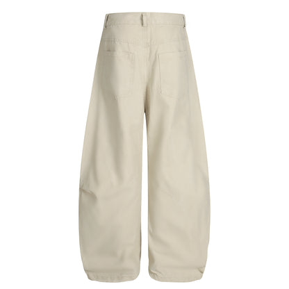 High Waist Barrel Leg Wide Pants Pleated Oversized Casual Streetwear Y2K Balloon Trousers | Cloud Barrel