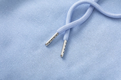 Trapstar Light Blue Graphic Hoodie and Joggers Tracksuit Set, Drawstring Two Piece Streetwear Outfit