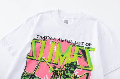 Oversized Short Sleeve Graphic Tee Dropped Shoulder Streetwear Summer Casual T-Shirt | Purple Haze