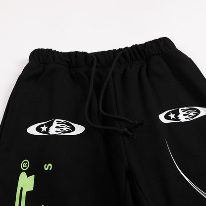 Hellstar Sports Lime Green Runner Sweatpants 'Black'