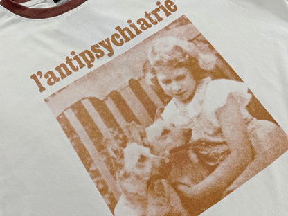 Enfants Riches Déprimés L’antipsychiatrie T-Shirt - Cream/Brown