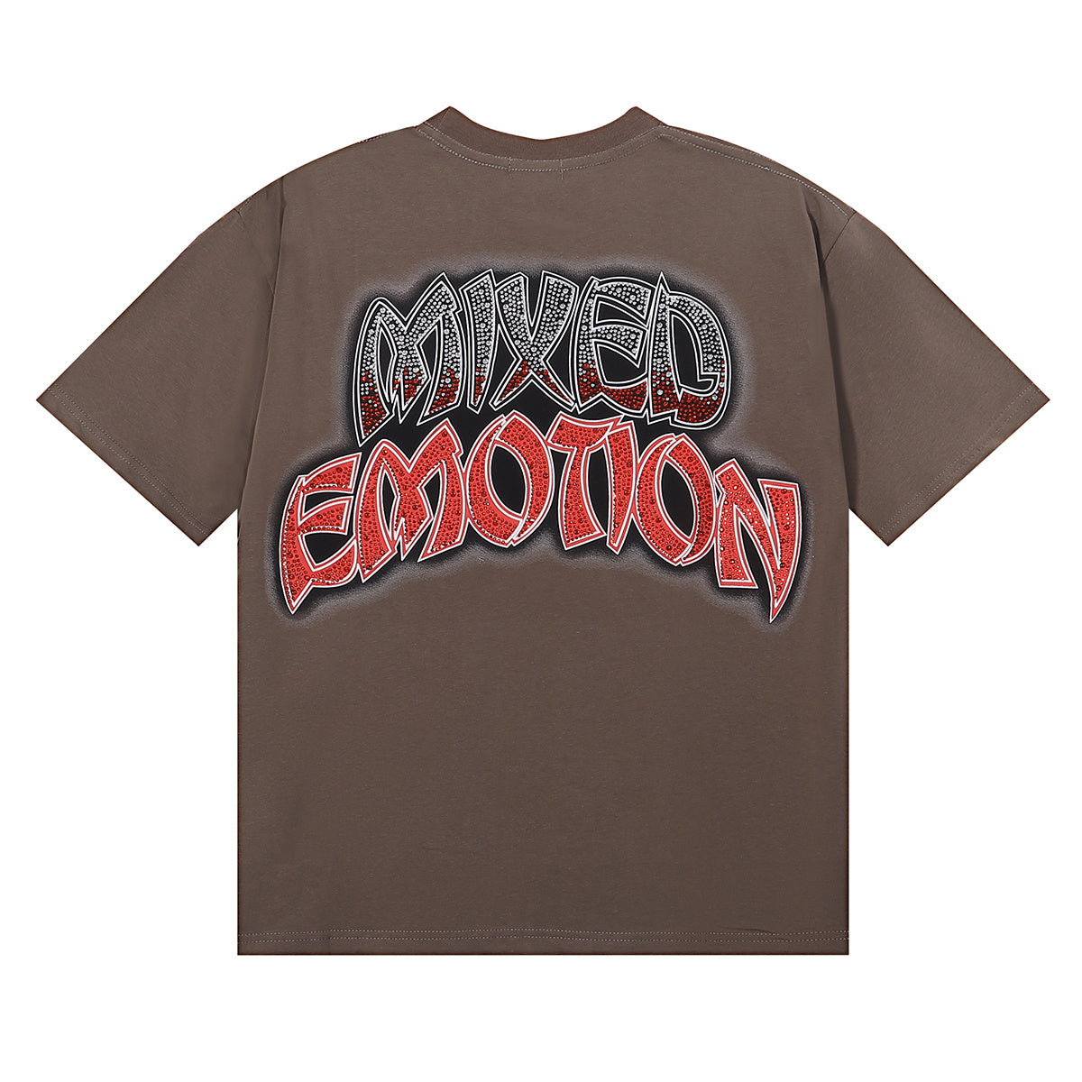 批46，编号EM020，美潮Mixed Emotion Apocalypse世界末日印花烫钻纯棉双纱短袖T恤男女34 - 7
