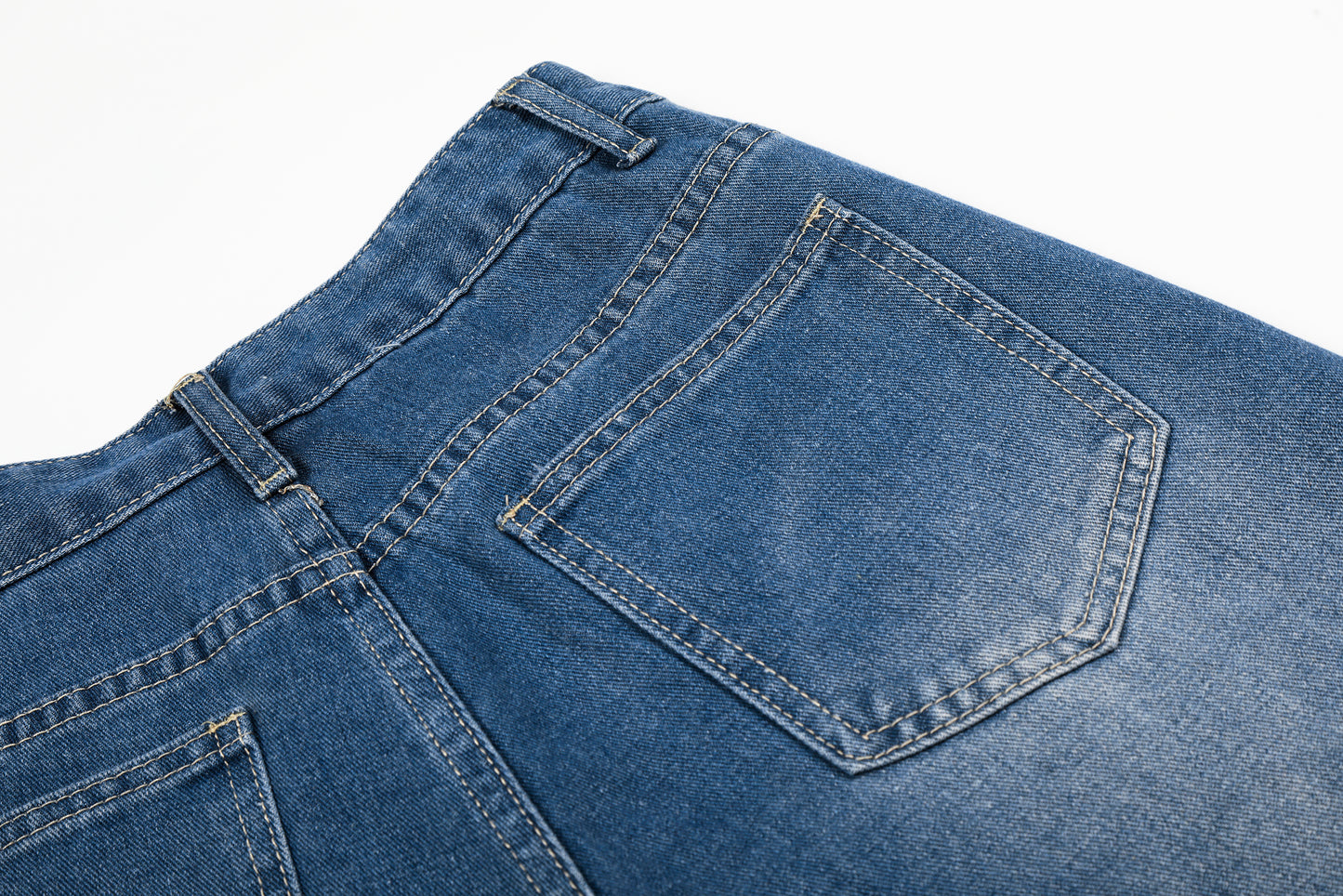 Unicorn Embroidery Wide Leg Denim Jeans High Waist Spiral Print Y2K Streetwear Casual Pants