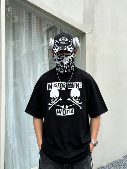 SAINT Mxxxxxx × MASTERMIND WORLD SS T-SHIRT / MASTERMIND / BLACK & WHITE