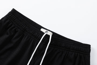 Women's Black Mesh Jogger Shorts Breathable Lightweight Athletic Casual Loose Fit Summer Workout Street Style | Mesh Short