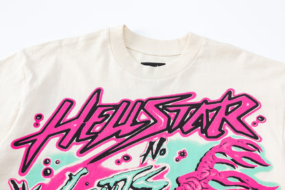 Oversized Short Sleeve Graphic Tee Dropped Shoulder Streetwear Summer Casual T-Shirt | Void Print