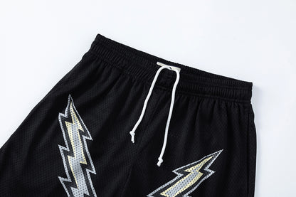 Mesh Elastic Waist Athletic Shorts Breathable Grid Texture Casual Summer Street Shorts | Void Grid