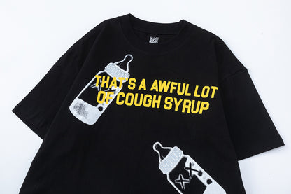 Graphic Short Sleeve Tee Oversized Crew Neck Cotton Streetwear Casual Summer Unisex T-Shirt | Syrup Tee III