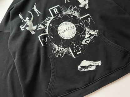 Enfants Riches Deprimes ERD Ballet Noir Hoodie Washed Distressed Heavyweight Cotton Oversized Pullover Dark Art Streetwear Sweatshirt | Ballet Noir