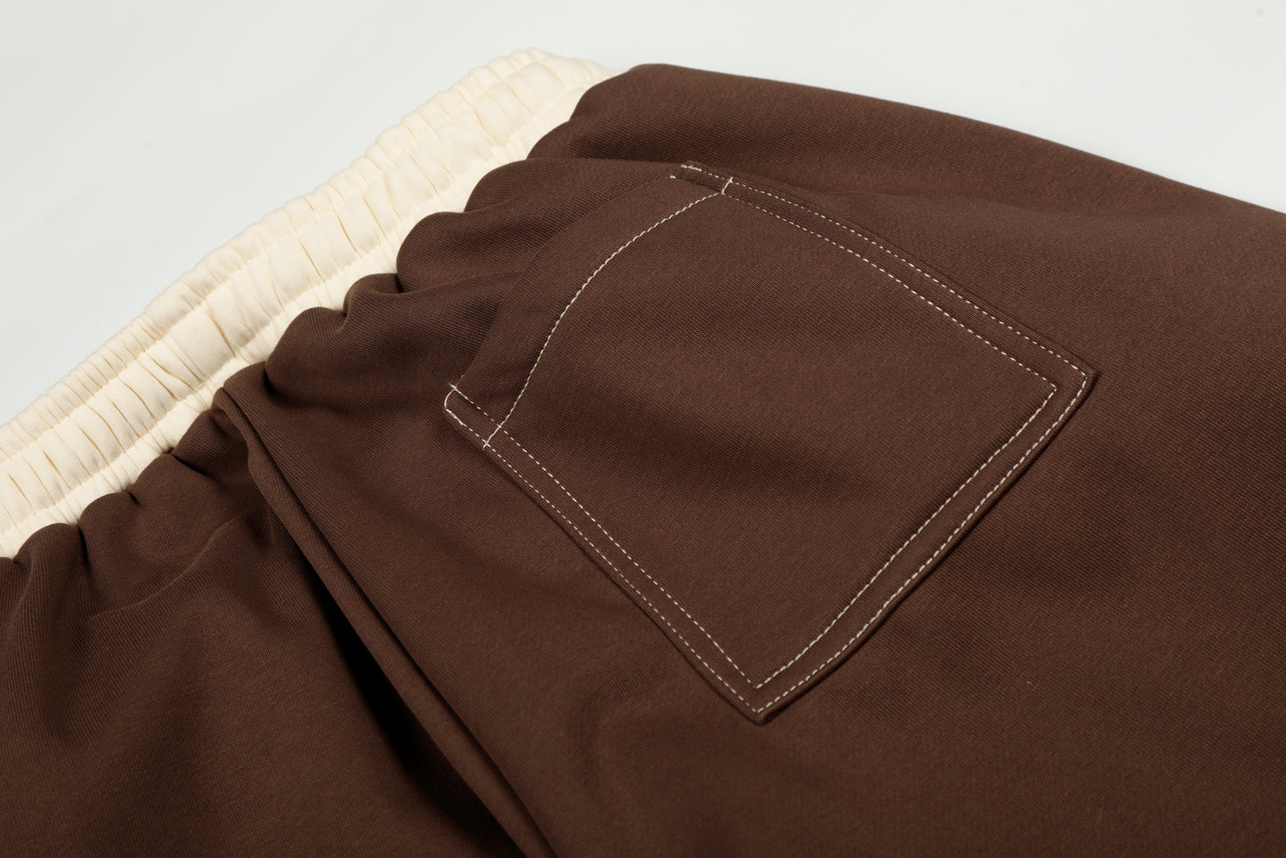 Severs Script Embroidery Contrast Waistband Wide Leg Barrel Pants Drawstring Zip Hem Streetwear