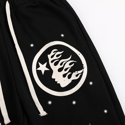 Hellstar Records Yoga Flared Sweatpants 'Black'