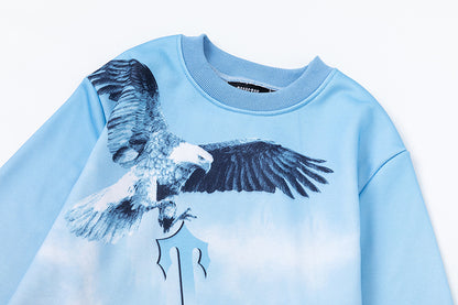 Women's Solid Sky Blue Short Sleeve T-Shirt Soft Silky Fabric Casual Loose Fit Everyday Summer Essential Tee | Sky Tee
