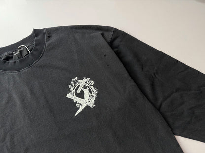 Enfants Riches Deprimes ERD Un Secret Fils Blancs Long Sleeve Tee Washed Klein Blue Figure Print Distressed Vintage Streetwear Top | Fils Blancs
