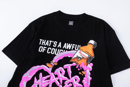 Graphic Slogan Tee Oversized Streetwear Casual Summer Cotton T-Shirt | Syrup Drop