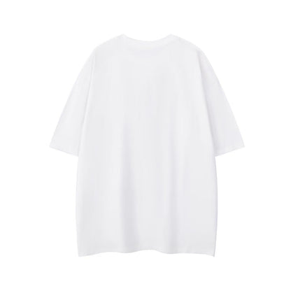 NINE Supend Beach Collage Graphic Oversized Tee Movie Tracklist Print Streetwear Short Sleeve T-Shirt