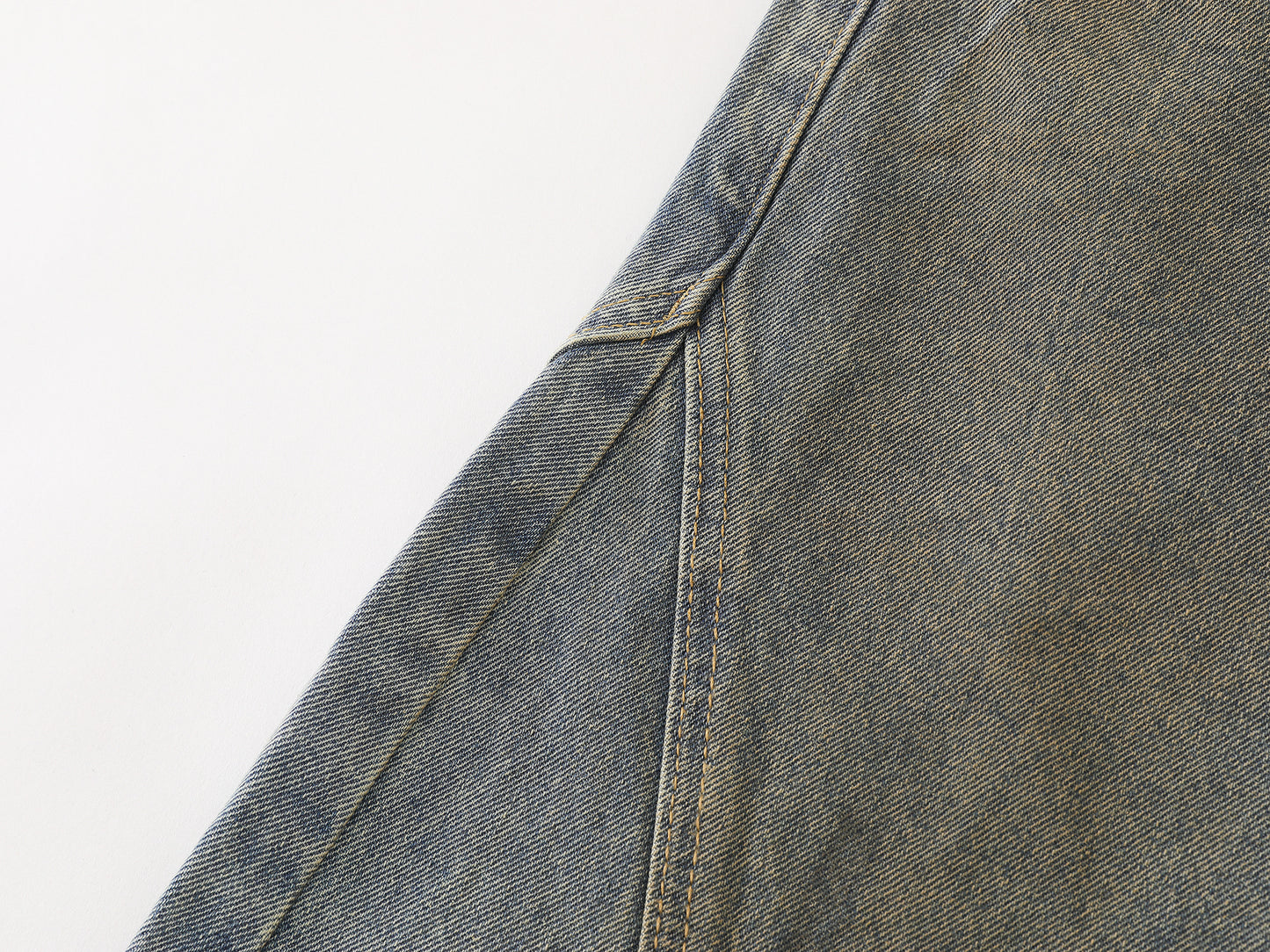 Clay Wash Arc Seam Balloon Wide Leg Jeans Earth Tone Fading Multi-Panel High Waist Baggy Denim Trousers Vintage Streetwear | Clay Arc
