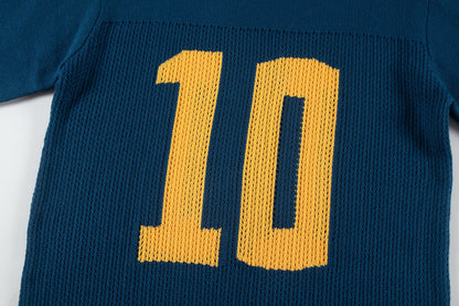 ASKYURSELF Knit Mesh Jersey 10 / Petrol Blue