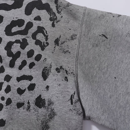 Vale Forever Cheetah Zip Up Hoodie 'Grey'