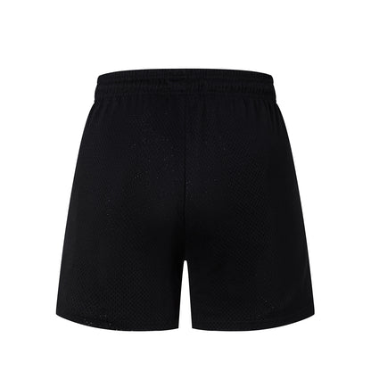 Mesh Elastic Waist Athletic Shorts Breathable Grid Texture Casual Summer Street Shorts | Void Grid