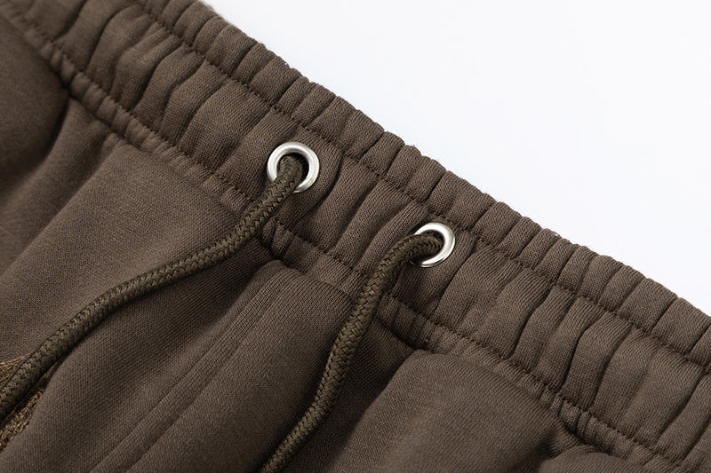 Brown Trapstar graphic pullover hoodie and joggers tracksuit set with drawstrings and elastic waist - view 8