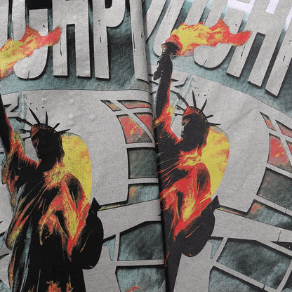 Roughplay Statue of Liberty Graphic Heavyweight Long-Sleeve Tee
