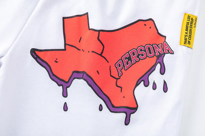 Graphic Print Short Sleeve Tee Oversized Casual Streetwear Summer Cotton T-Shirt | Grape Drip