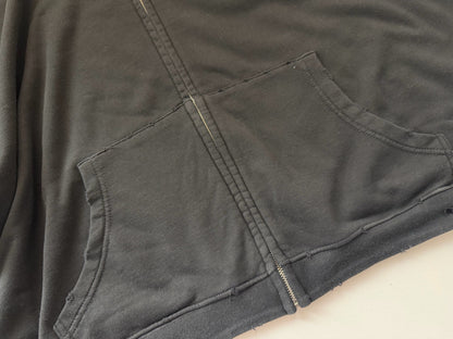 Charcoal Cotton ERD Logo Zip Hoodie