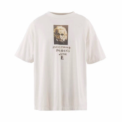 SAINT Mxxxxxx × Jamie Reid SS T-SHIRT / EVERYTHING BEGINS WITH E / WHITE