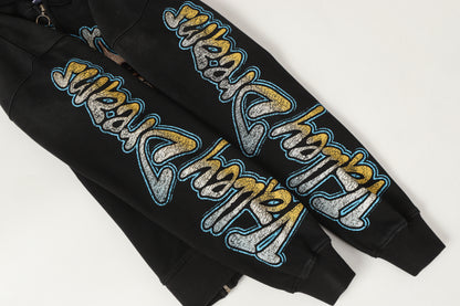 God's Liberty Zip-Up Hoodie (Black)