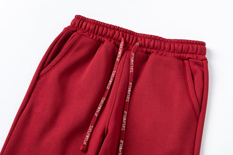 Red Trapstar zip hoodie and joggers tracksuit set with embroidered chest logo - view 8