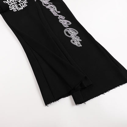 Hellstar 'We Found Our Victory' Flare Sweatpants 'Black'