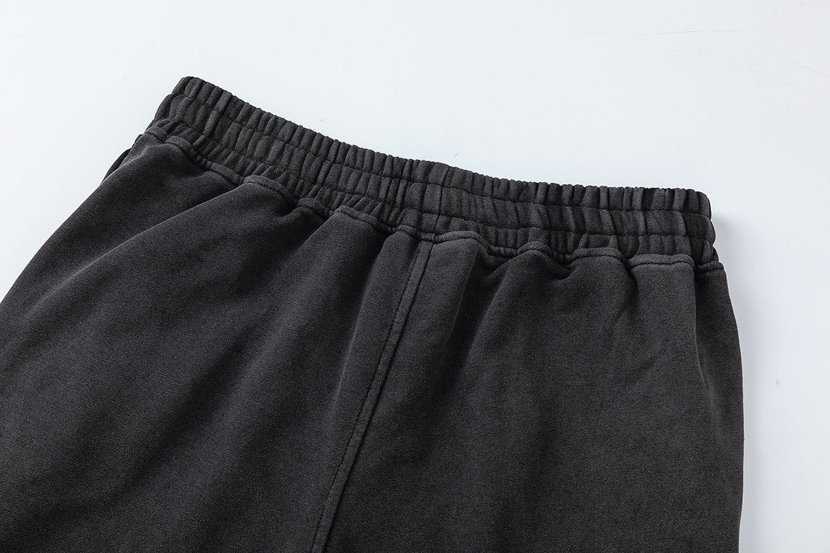 Trapstar black and charcoal graphic T-shirt and drawstring shorts set with contrast stitching - view 8