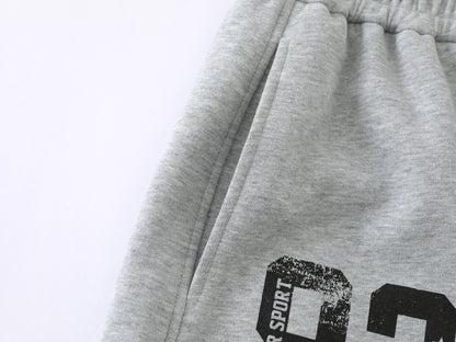 American Flag Print Wide Leg Sweatpants Number 32 Graphic Elastic Waist Baggy Fleece Pants Casual Streetwear Trousers | Flag 32