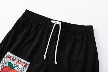 Women's Black Mesh Jogger Shorts Breathable Lightweight Athletic Casual Loose Fit Summer Workout Street Style | Mesh Short