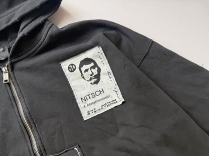 Nitsch Assemblage Zip Hoodie - Washed Black