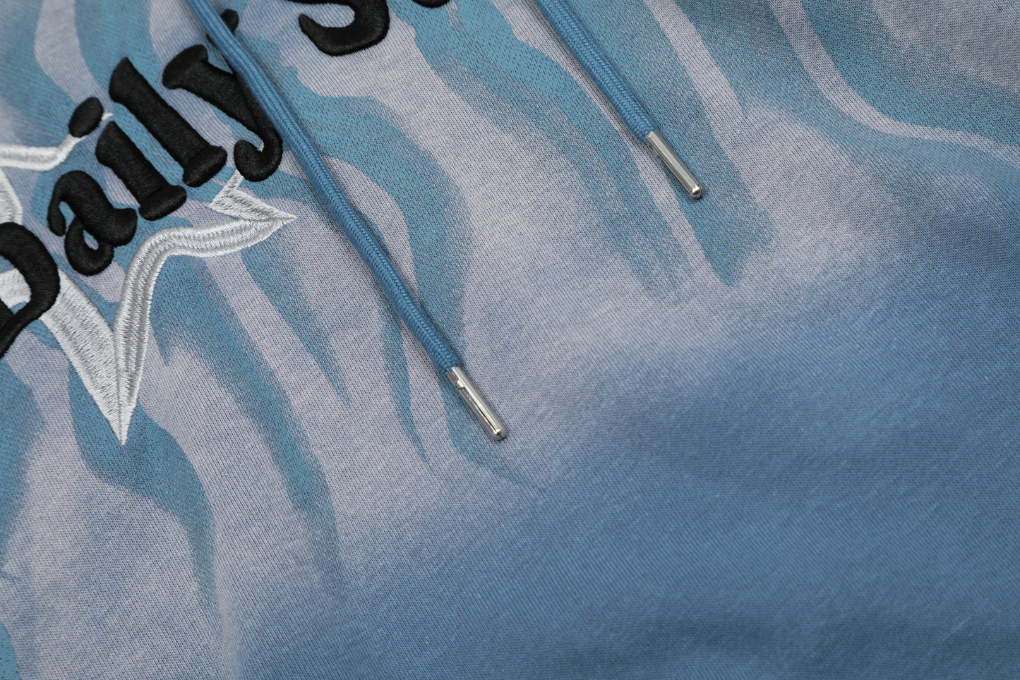 Daily Sunward Flame Star Tie-Dye Gradient Fleece Hoodie Oversized Streetwear Y2K Grunge Warm Winter Pullover Sweatshirt | Flame Drift