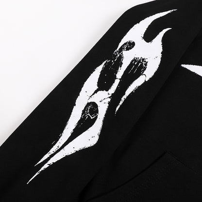 Hellstar Skate Crosshair Logo Hoodie 'Black'