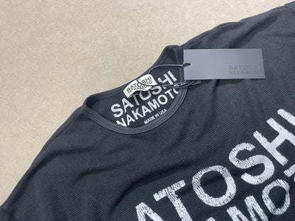Satoshi Nakamoto Graphic Print Long Sleeve Waffle Knit Oversized Tee Casual Streetwear Top | Waffle Nakamoto