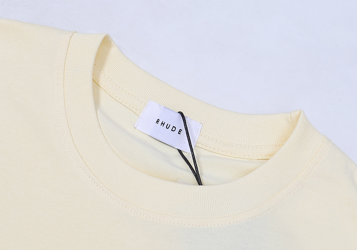 编号50189，美潮Rhude USA Sailing印花高品质双纱纯棉短袖T恤男女11 - 8