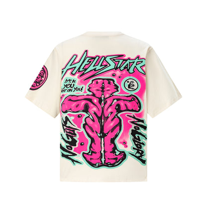 Oversized Short Sleeve Graphic Tee Dropped Shoulder Streetwear Summer Casual T-Shirt | Void Print