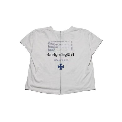 Katholisches Toothbrush T-Shirt - Faded White