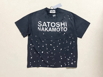 Paint Splatter Tee - Washed Black