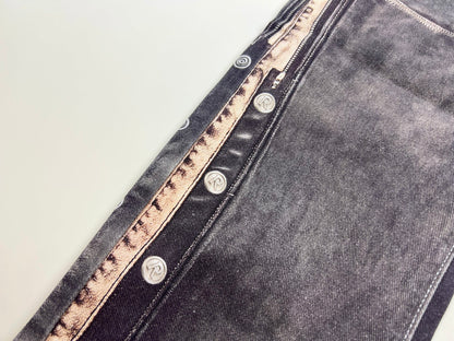 Denim Shotgun Chap Jeans - Grey