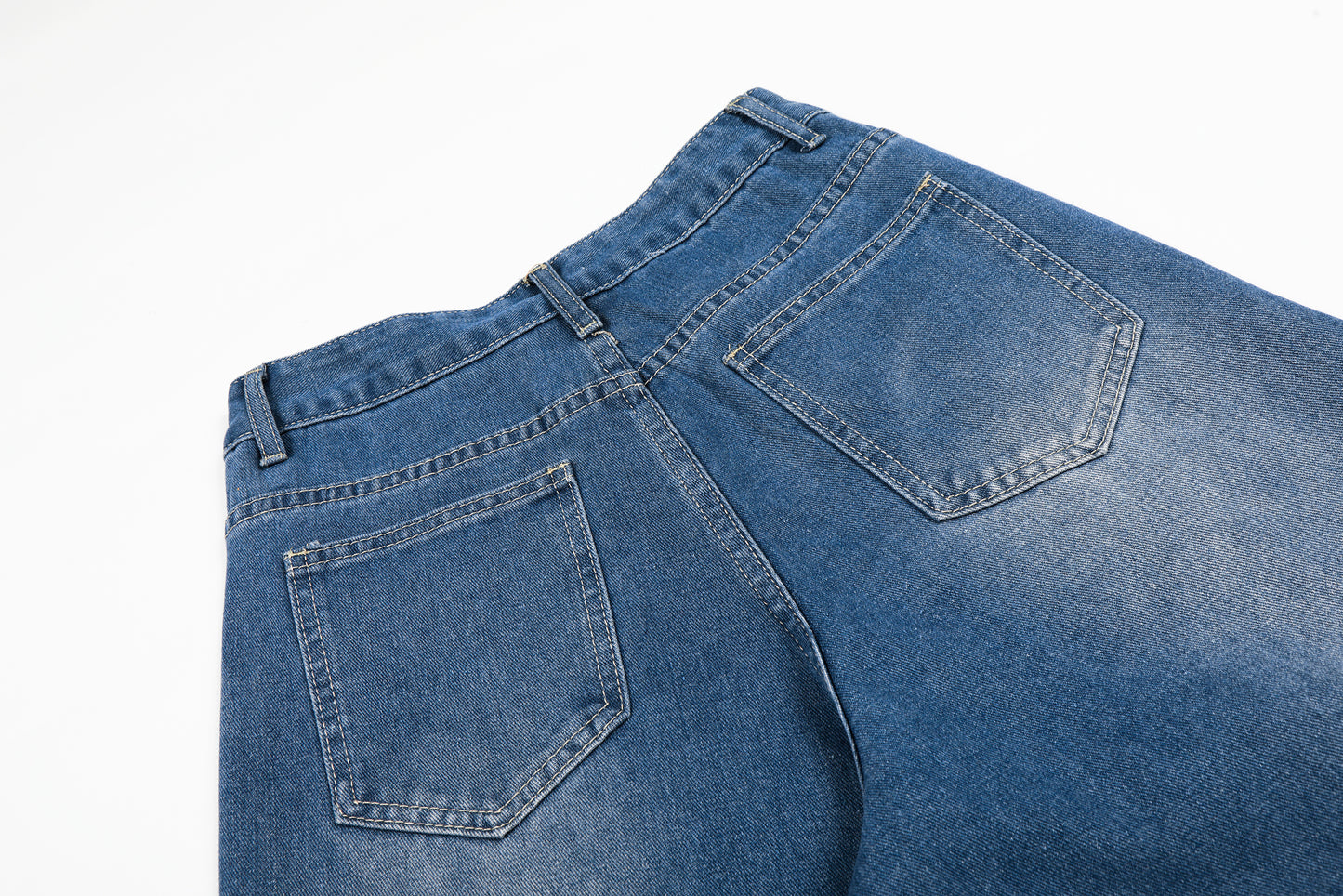 Unicorn Embroidery Wide Leg Denim Jeans High Waist Spiral Print Y2K Streetwear Casual Pants