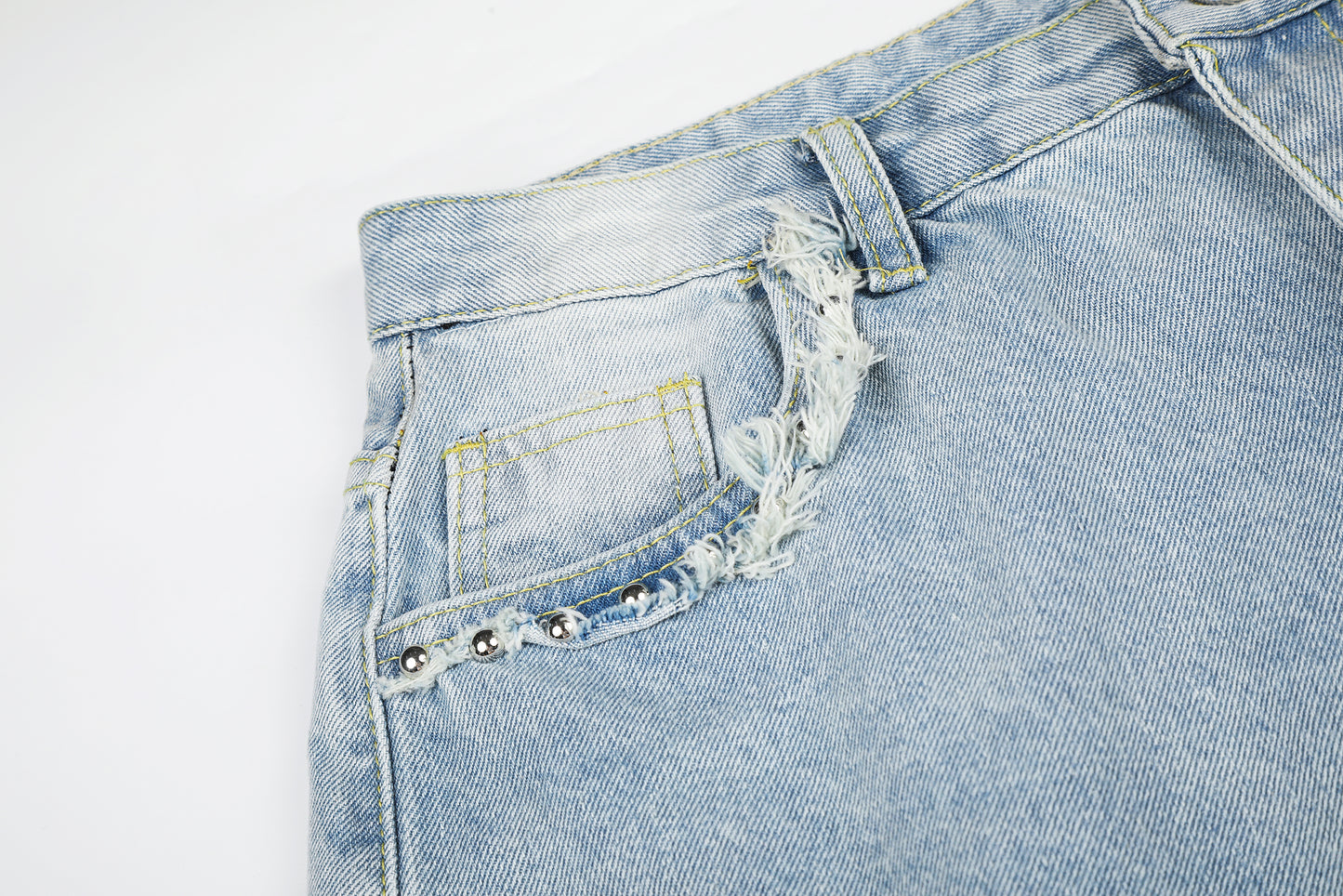 Women's Lace Trim Rhinestone Floral Cargo Wide Leg Jeans High Waist Light Wash Casual Streetwear Denim Pants