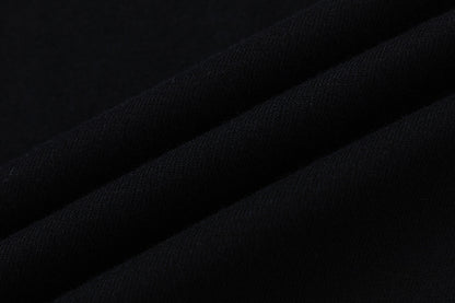 Unisex Black Graphic T-Shirt, No Gimmicks Print, Crew Neck Streetwear Tee