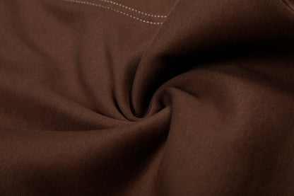 Severs Script Embroidery Contrast Waistband Wide Leg Barrel Pants Drawstring Zip Hem Streetwear