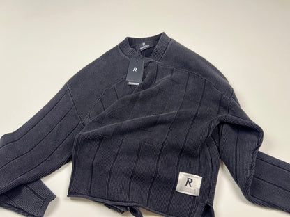 Knitted Varsity Jersey - Vintage Grey